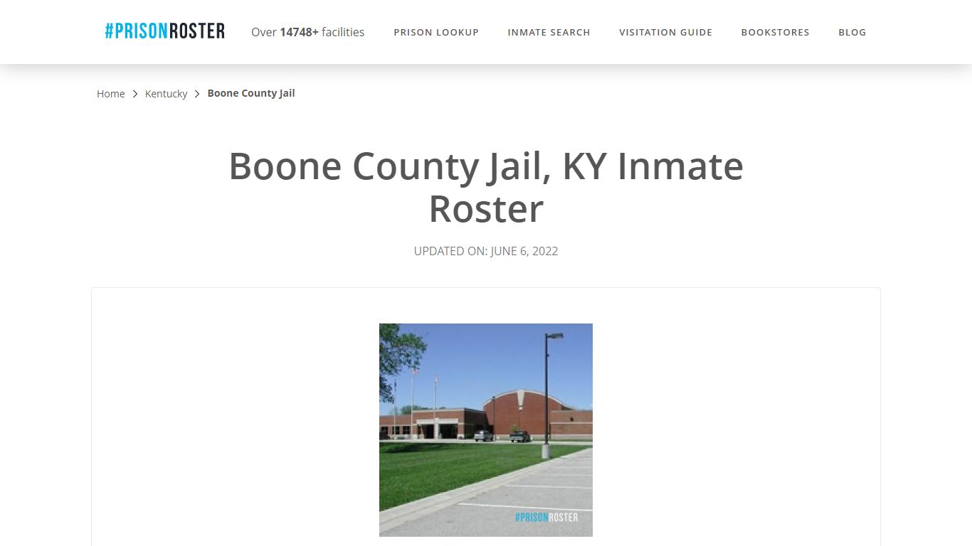 Boone County Jail, KY Inmate Roster